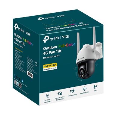 TP-LINK VIGI C540-4G VIGI 4MP Outdoor Full-Color 4G Pan Tilt Network Camera
